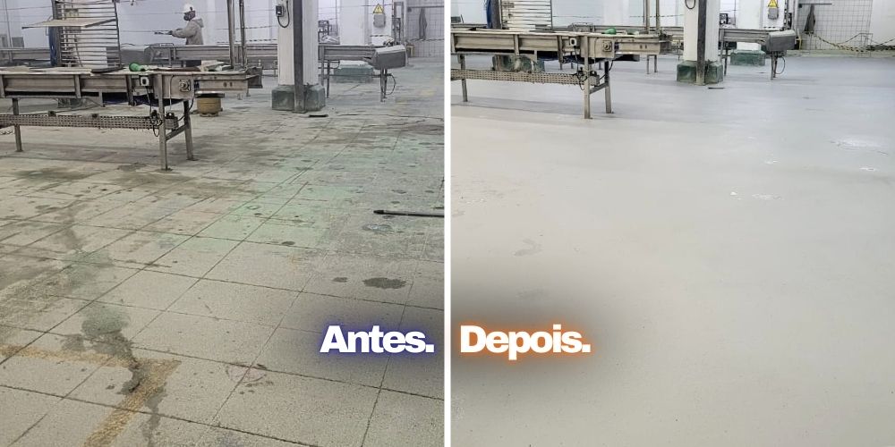Piso Restaurado e revestido